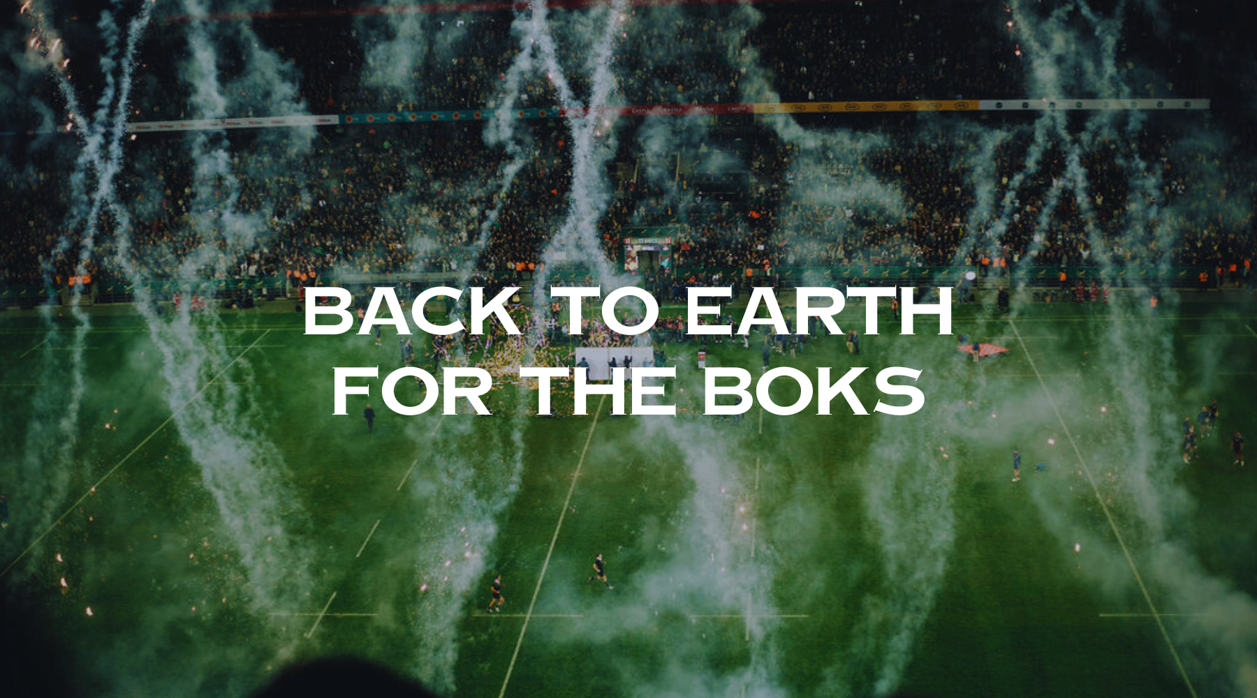 Back to earth for the Boks