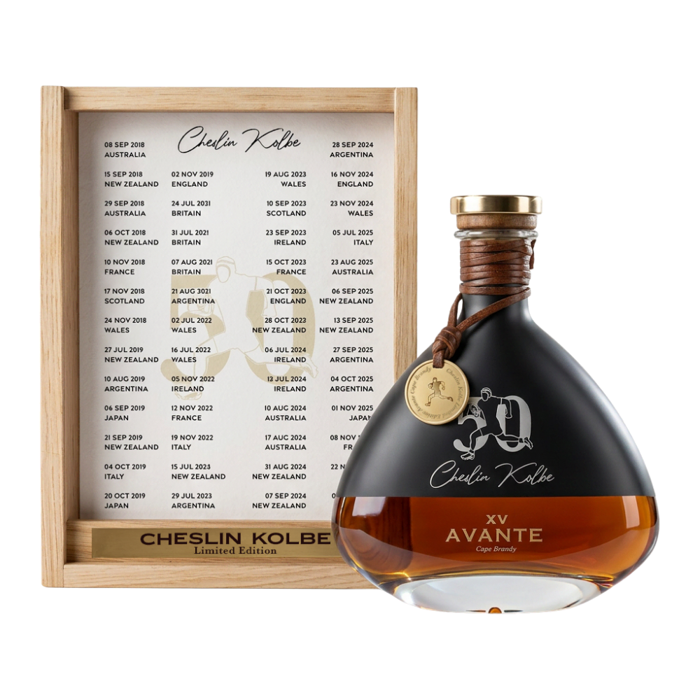Avante x Cheslin Kolbe Fiftieth Cap Limited Edition XV Cape Brandy 750ml